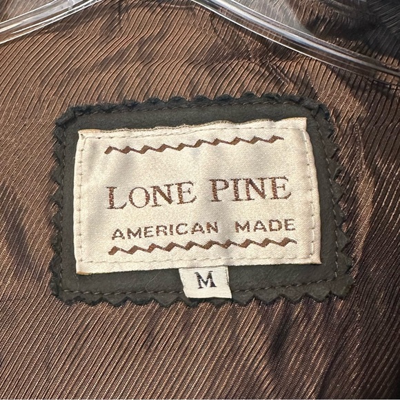 Lone Pine Leather Duffle Coat Women's M Coyote Fur Hood Toggle USA Made Vintage - Picture 2 of 13